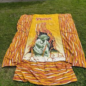 Star Wars Vintage 1980 Yoda Bedspread Coverlet - Sears Perma Prest Twin Blanket